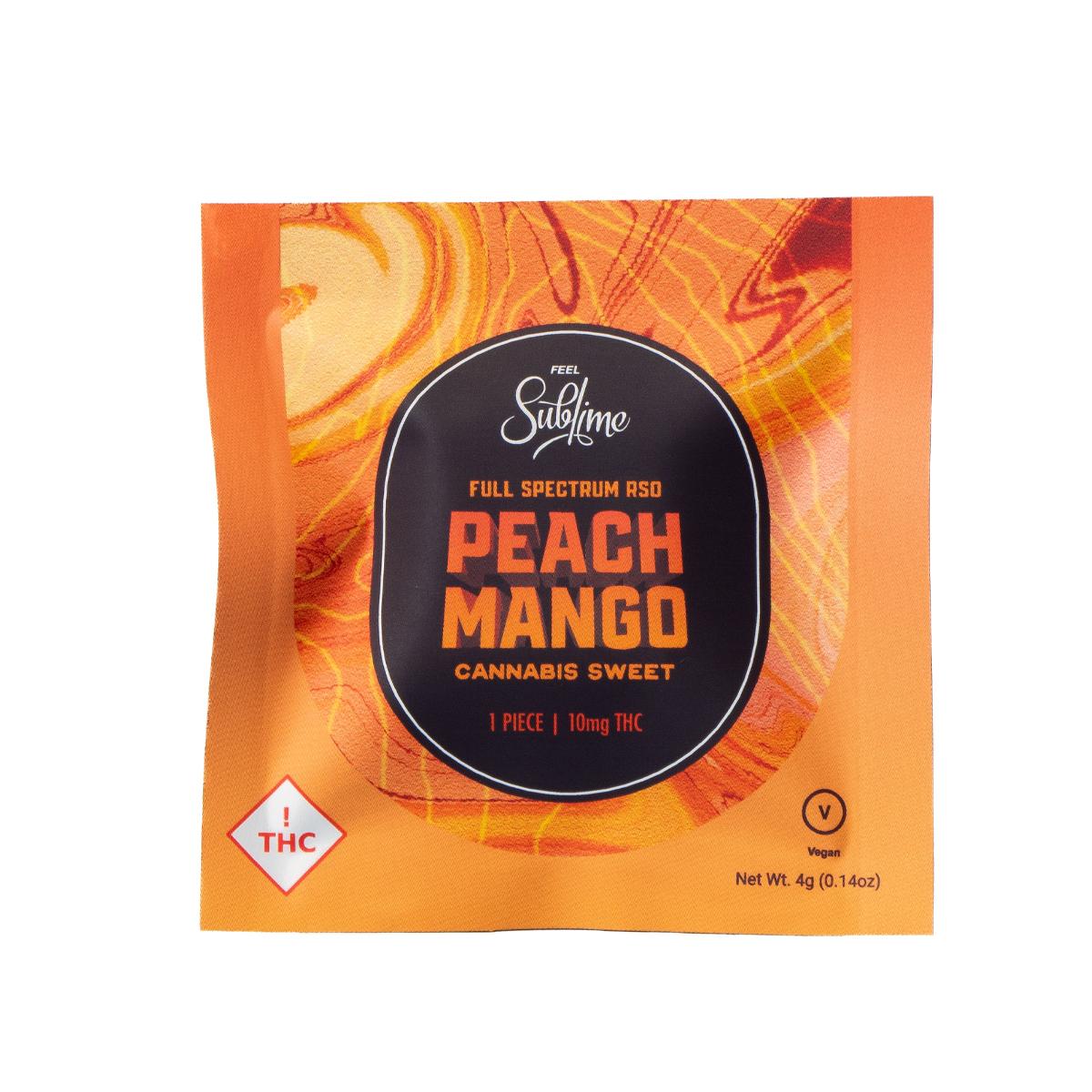 Photograph of product: Sublime Peach Mango Hard Sweets Single Serve 10mg