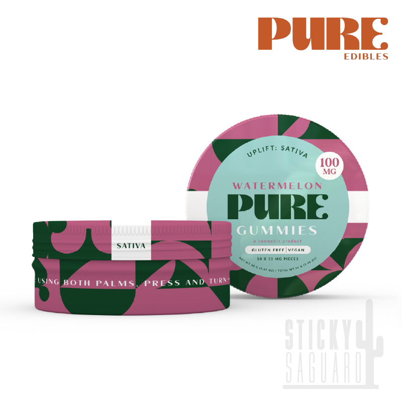 Photograph of product: Pure Gummy Watermelon (S) 100mg