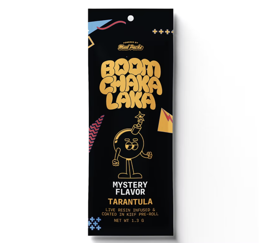 Photograph of product: MAD PACK | MYSTERY FLAVOR | BOOM CHAKA LAKA | TARANTULA | 1.3G