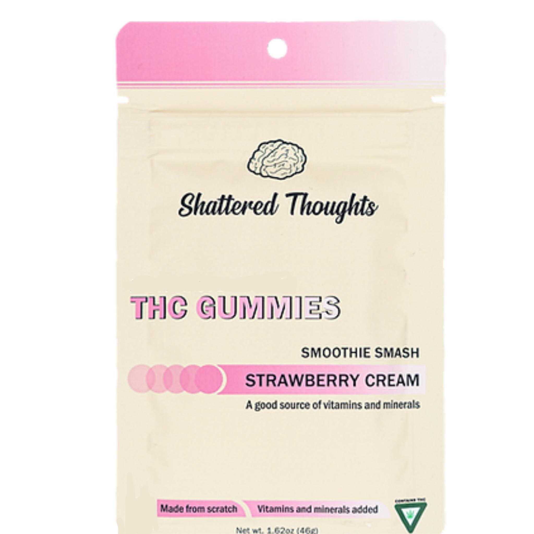 Photograph of product: Shattered Thoughts Gummies- Strawberry Cream
