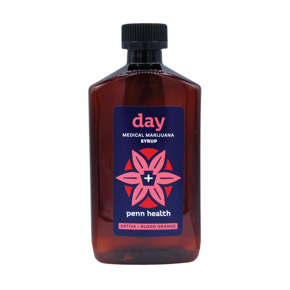 Photograph of product: Penn Health | Day Syrup 1:1 I TH-oui:CBG | Blood Orange | 250ml