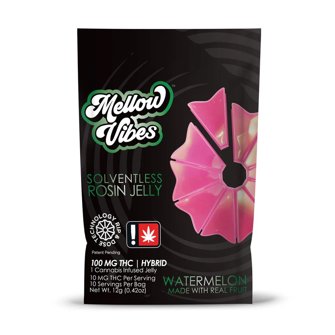 Photograph of product: Mellow Vibes | 100mg Rosin Jelly | Watermelon