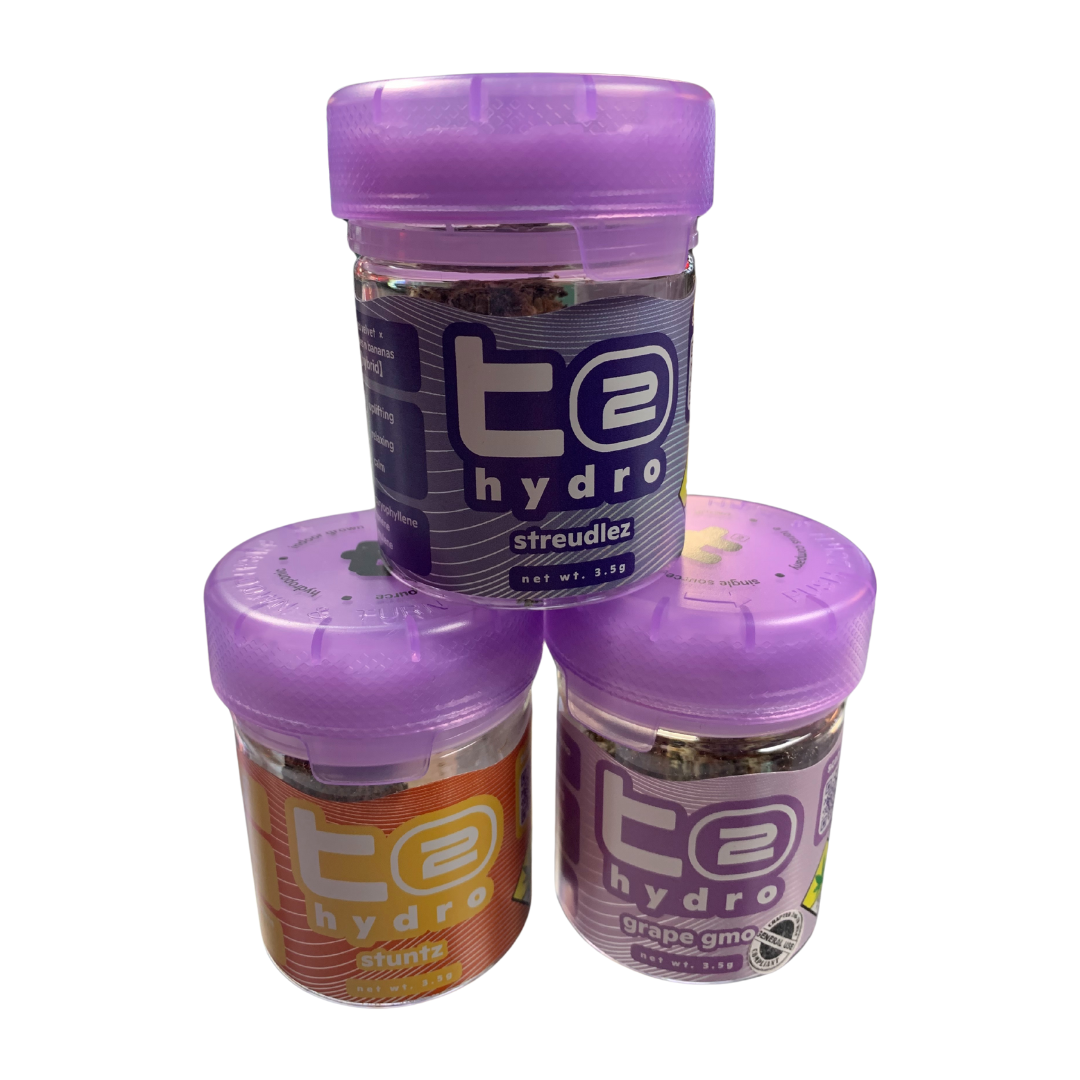 Photograph of product: T2 Hydro Streudlez Flower Hybrid 3.5g