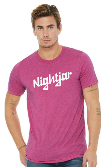 Photograph of product: T-Shirt | Nightjar Logo Short-Sleeve (Pink)