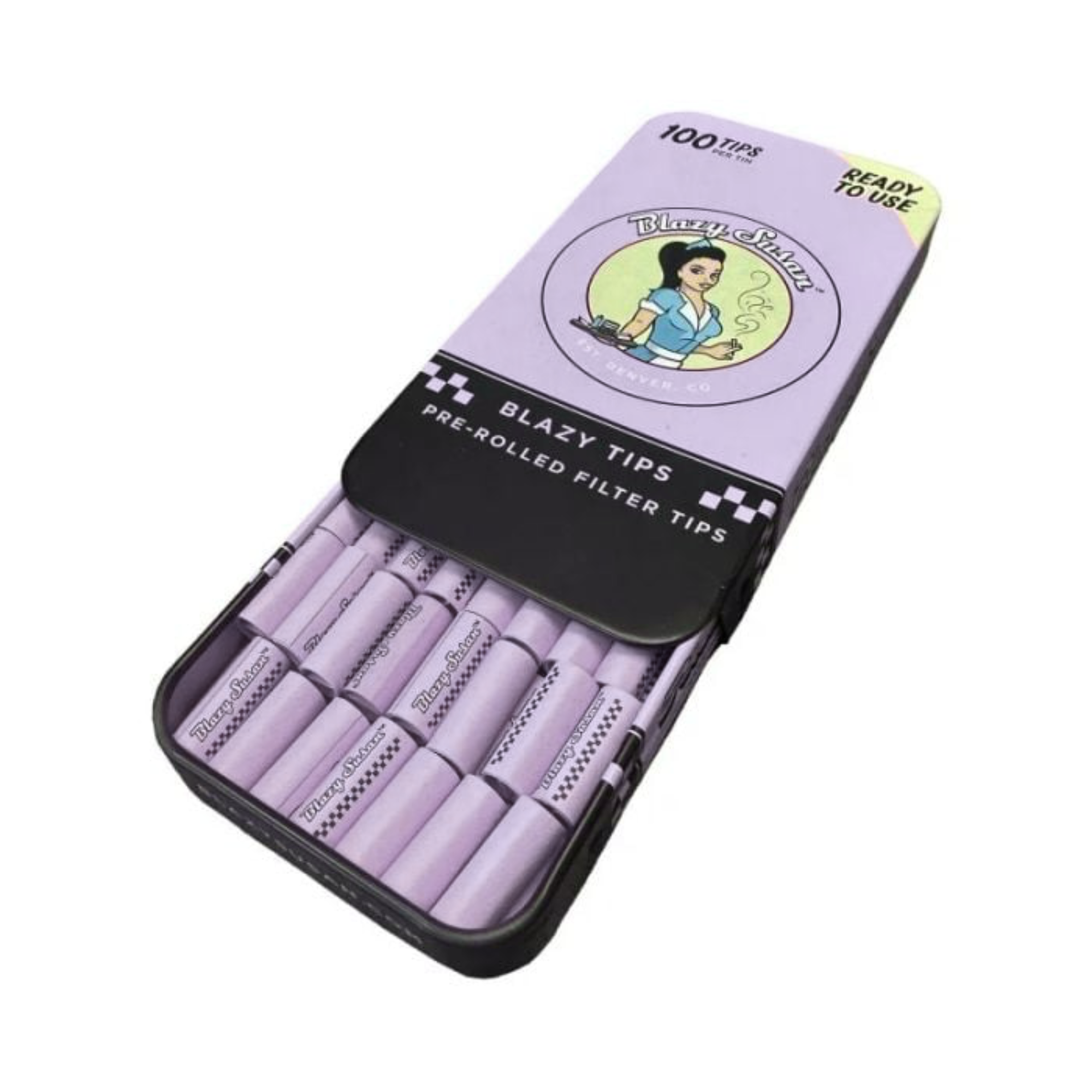 Photograph of product: Purple Pre-Rolled Filter Tip (100ct)