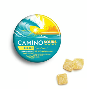 Photograph of product: Gummies | Sour Tropical Burst 1:1 | 20pk