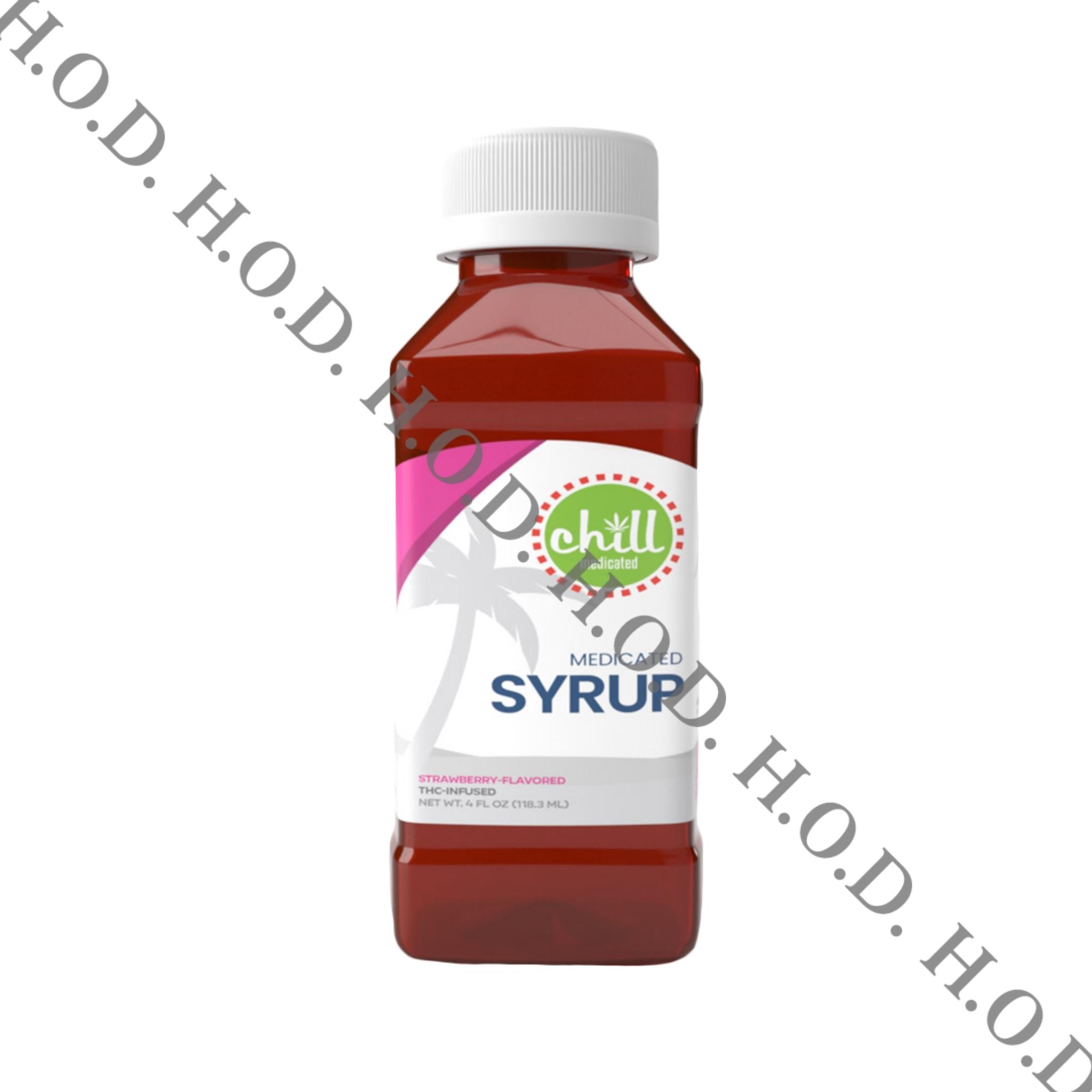 Photograph of product: Chill Medicated Strawberry TH-oui Syrup 200mg