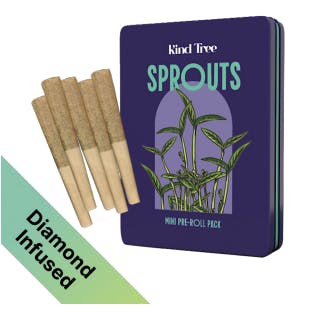 Photograph of product: Platinum Peaches I Infused Pre Rolls I 5 Pack I 1.75g I Kind Tree