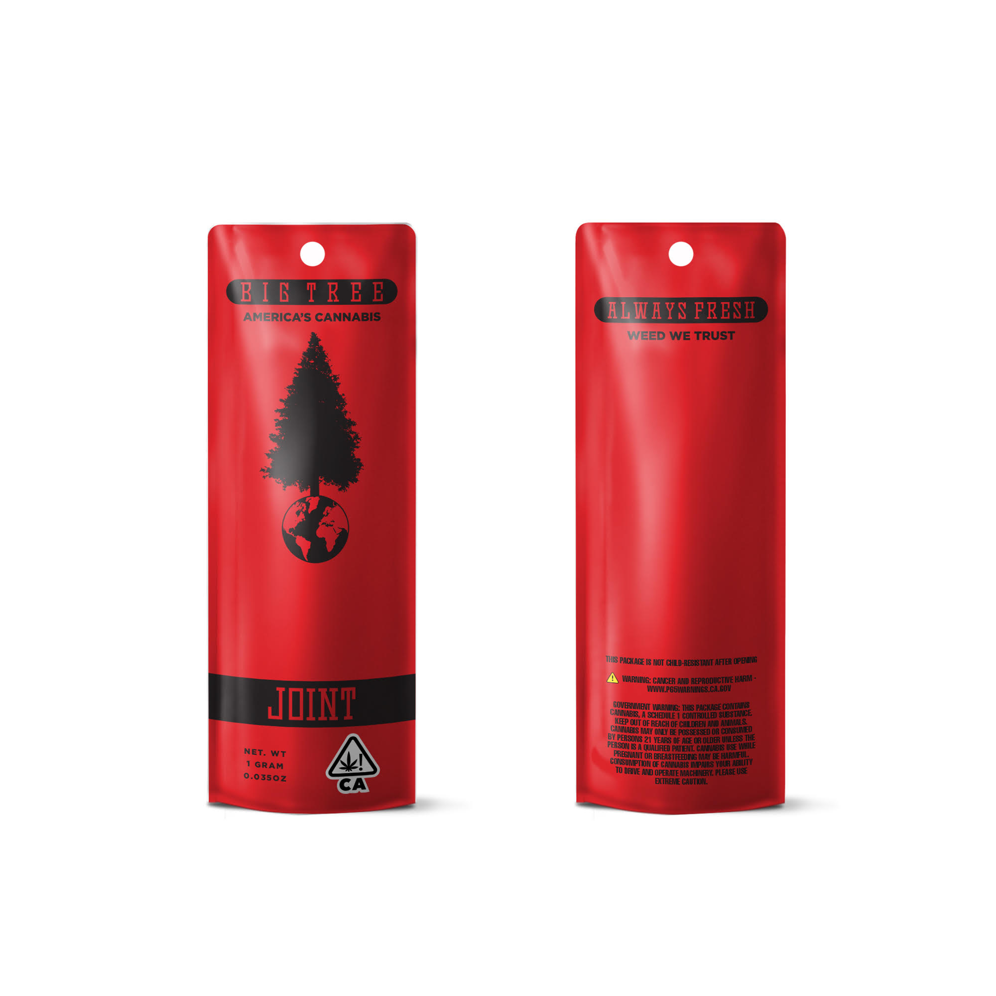Photograph of product: Big Tree | Pillow Talk | Preroll | 1G