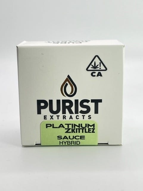 Photograph of product: Purist 1g Platinum Zkittlez Live Resin Sauce