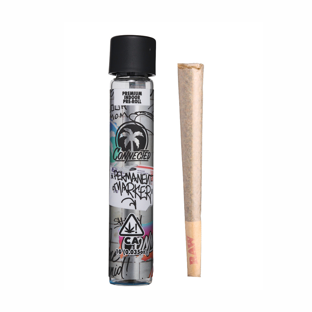 Photograph of product: Connected 1g Permanent Marker Pre-Roll Oui'd
