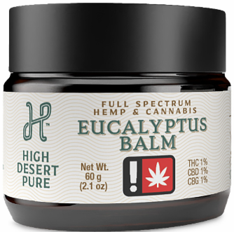 Photograph of product: High Desert Pure - 1:1:1 (TH-oui:CBD:CBG) EUCALYPTUS BALM - (60g) - H