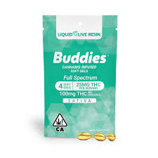 Photograph of product: Buddies | Oui'd 25mg 4pk   100 Mg   4 Pack