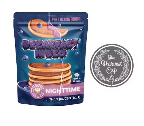 Photograph of product: Breakfast in Bed | Fast Acting Gummies | 50mg | 1:1:1 TH-oui:CBN:CBD | Oui'd