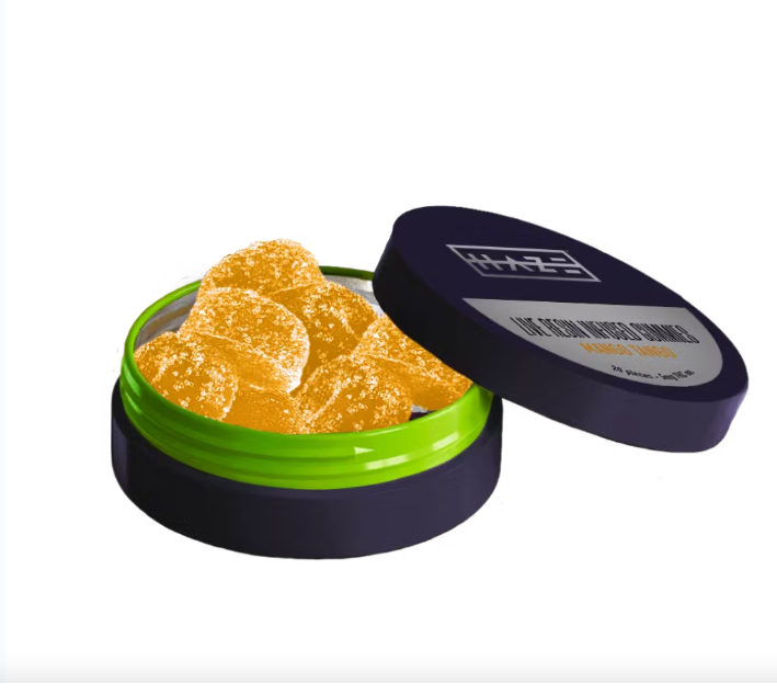 Photograph of product: Haze Mango Tango Live Resin Gummies 100mg 20pk