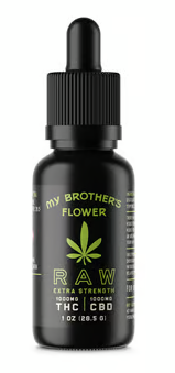 Photograph of product: My Brother's Flower - Tincture - Raw Rosin - 100mg
