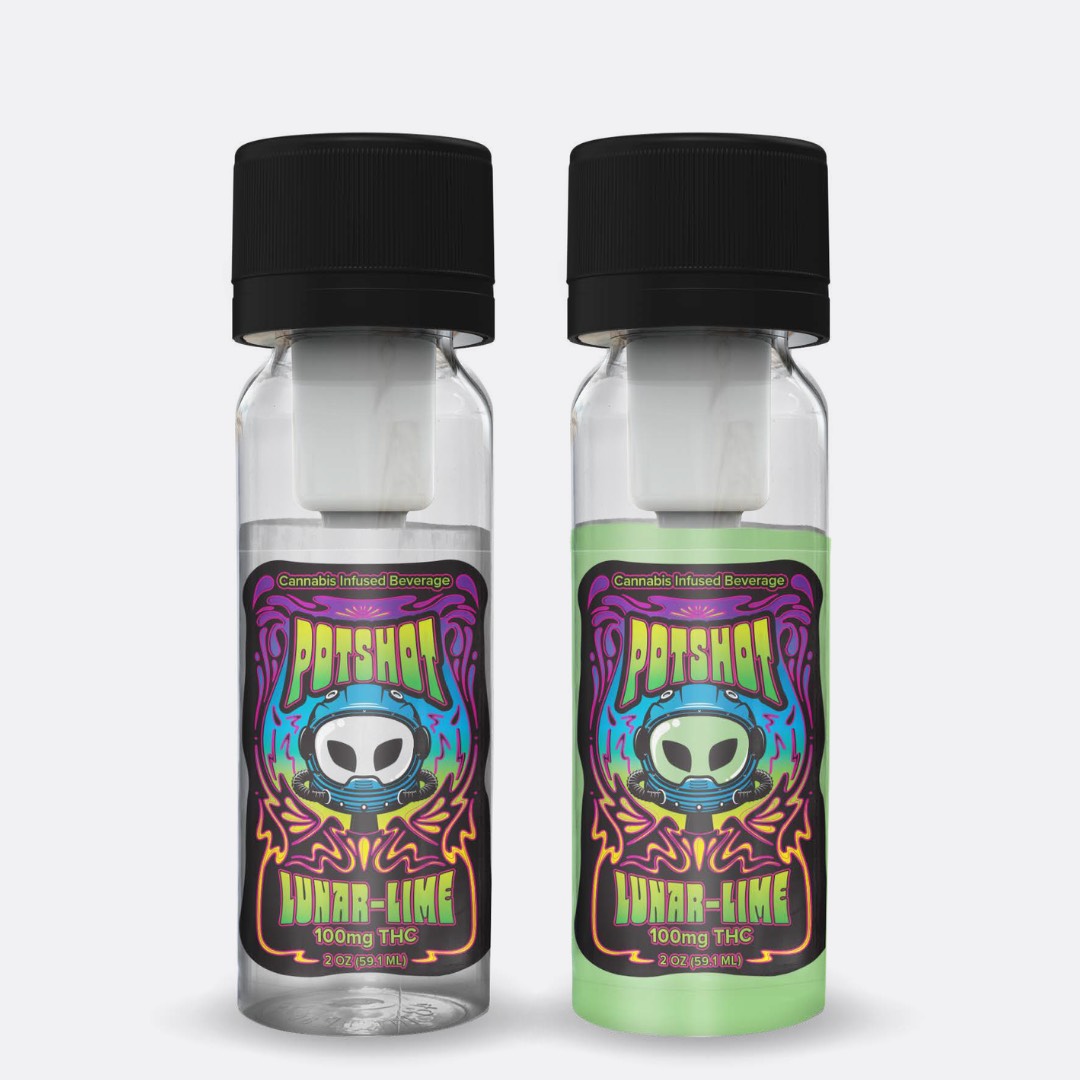 Photograph of product: PotShot | Lunar Lime | Drink Enhancer | 100mg