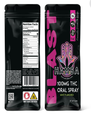 Photograph of product: Hamsa Blast TH-oui100MG Mint Spray