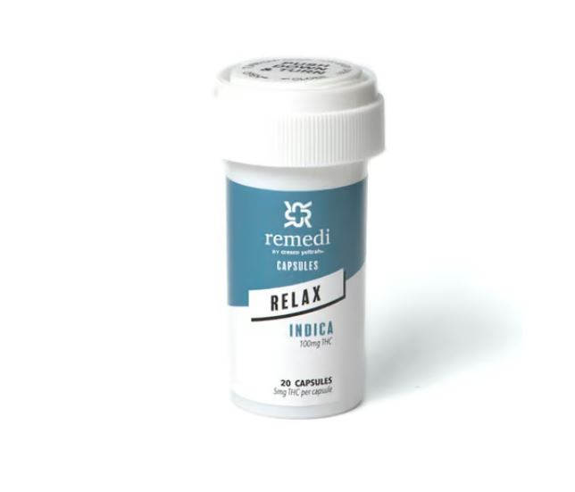 Photograph of product: Relax Capsules 10mg/5pk (50mg)