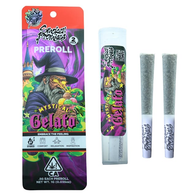 Photograph of product: Mystical Gelato 2pk Prerolls - 