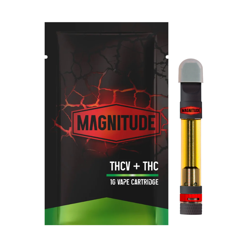 Photograph of product: PC Magnitude. | Pink Pineapple Express 1:1 [TH-oui:TH-ouiv] | 1g Cartridge