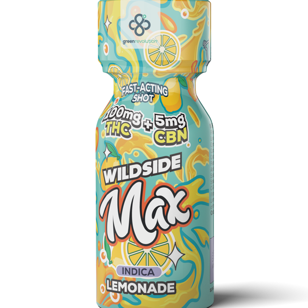 Photograph of product: Lemonade Wildside Max Shot [100mg TH-oui + 5mg CBN] (DOH)