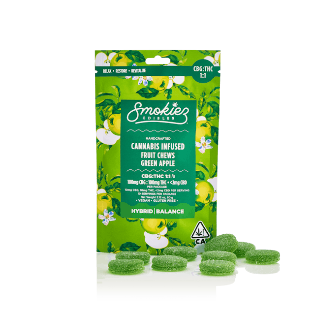 Photograph of product: SWEET GREEN APPLE- CBG 1:1 100MG - 
