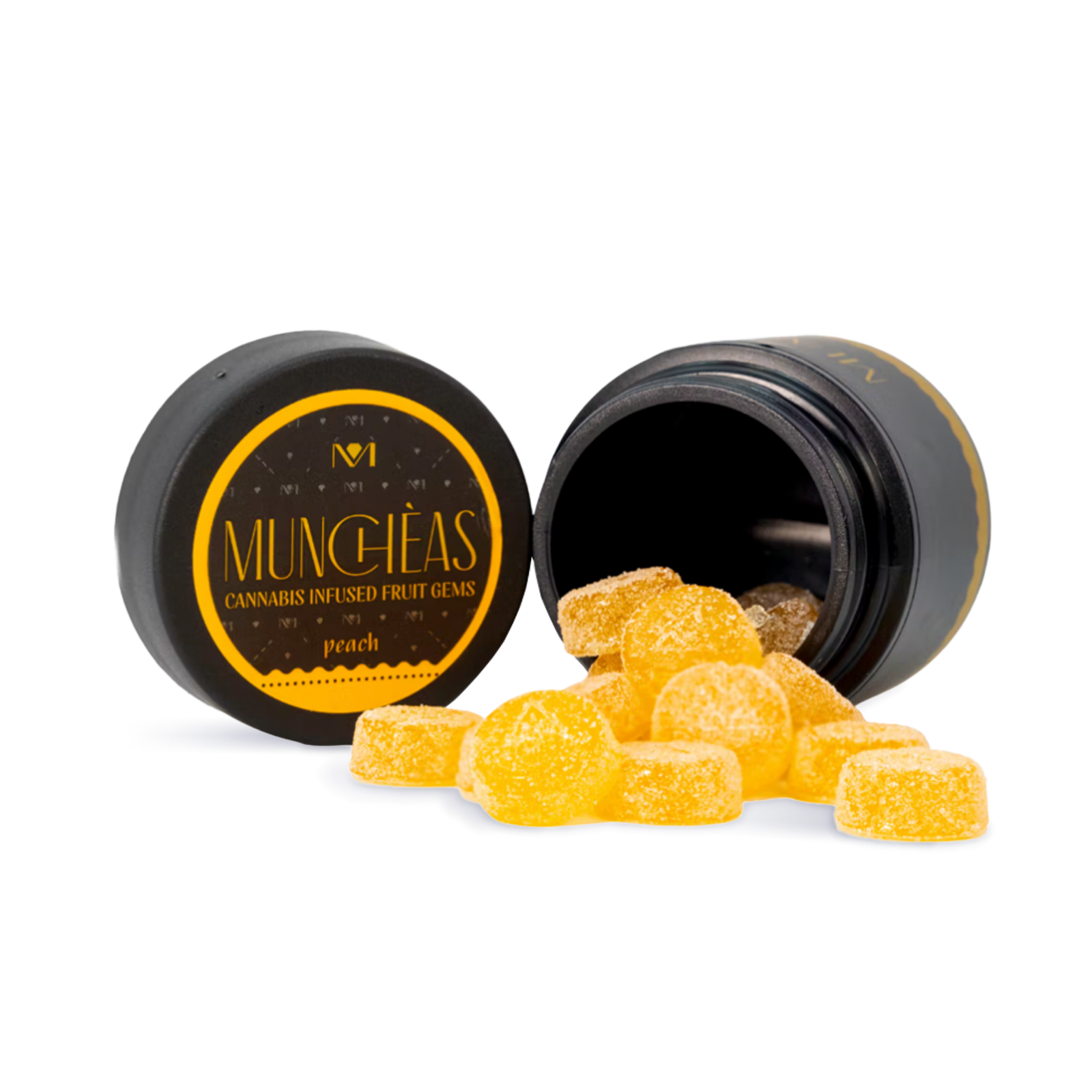 Photograph of product: Munchas Peach Fruit Gems