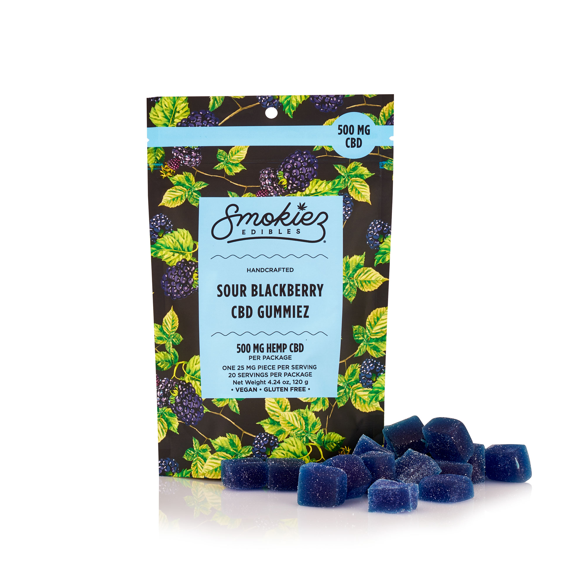 Photograph of product: Smokiez - Sour Blackberry 1:1 TH-oui/CBN - 10Pk