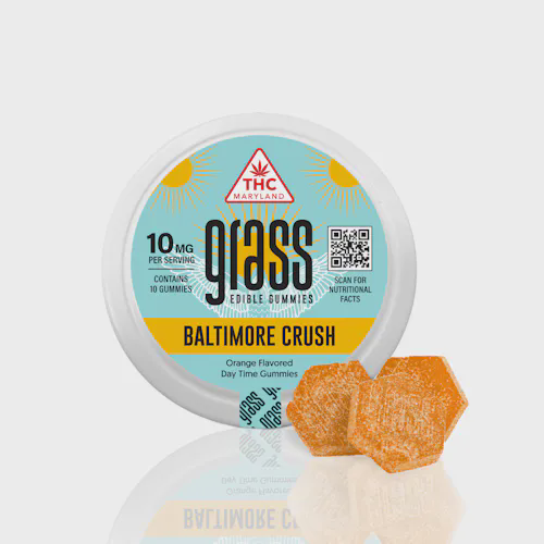 Photograph of product: Grass 2:1 CBN:TH-oui Bay Berry Gummies - 100mg