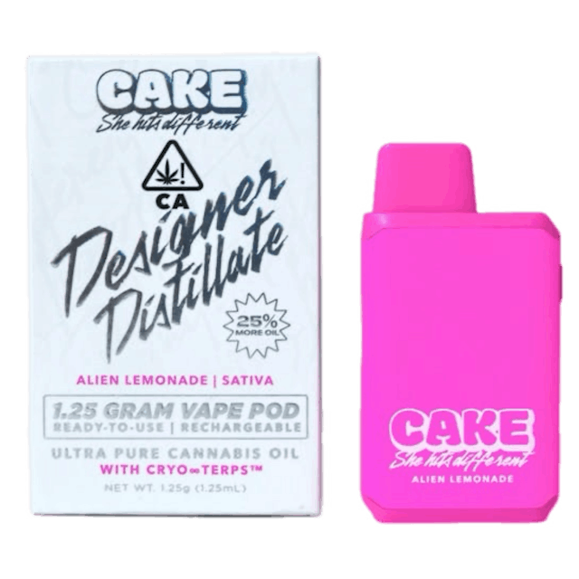 Photograph of product: Pink Acai Kush Disposable 1.25g- CAKE - 