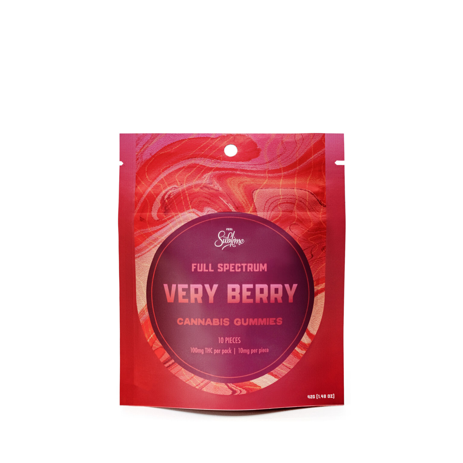 Photograph of product: Sublime Single Very Berry Gummy 10mg