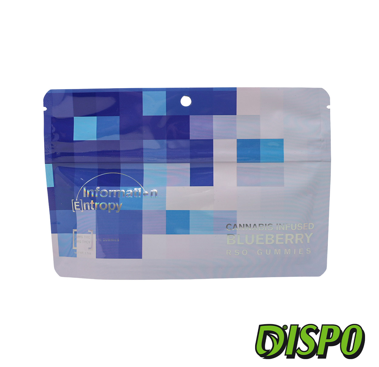 Photograph of product: Information Entropy - Blueberry 200mg RSO Gummies