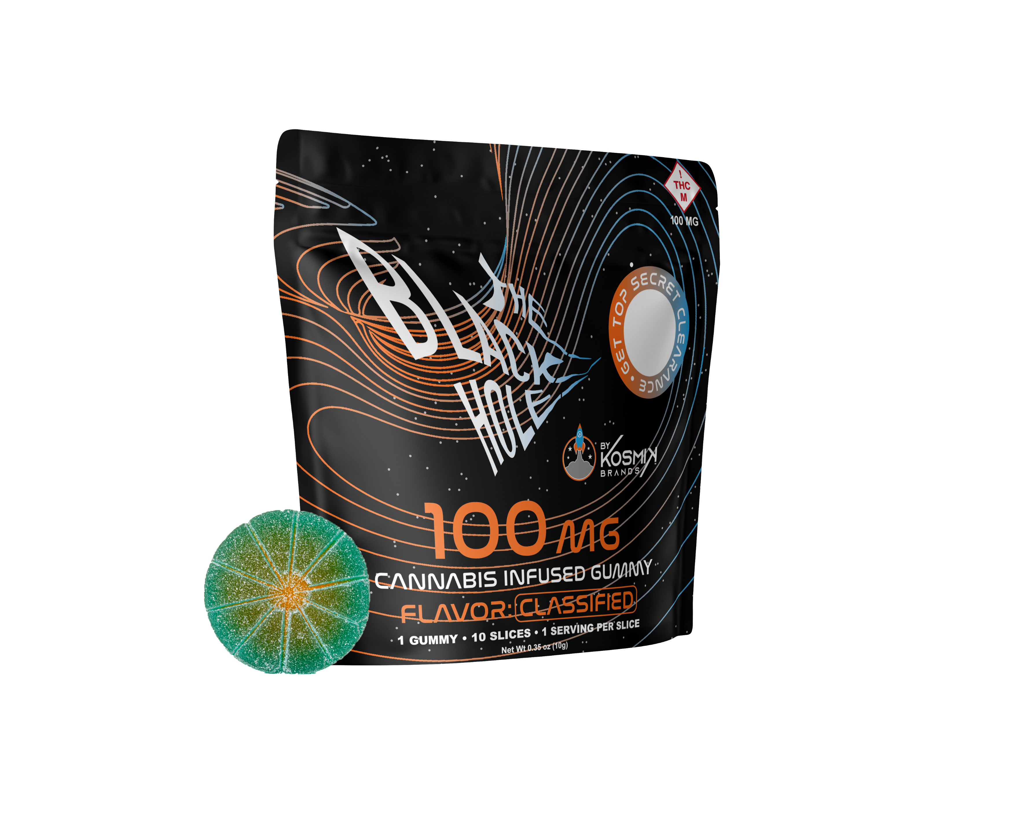 Photograph of product: Black Hole Multi-Serve Orange (100mg)