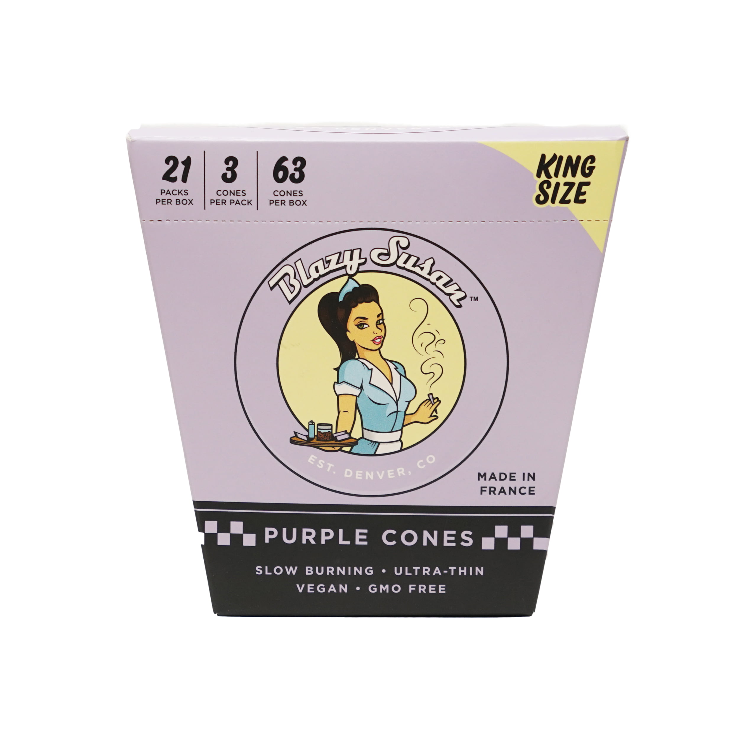 Photograph of product: King Size | Purple Cones (3pk)