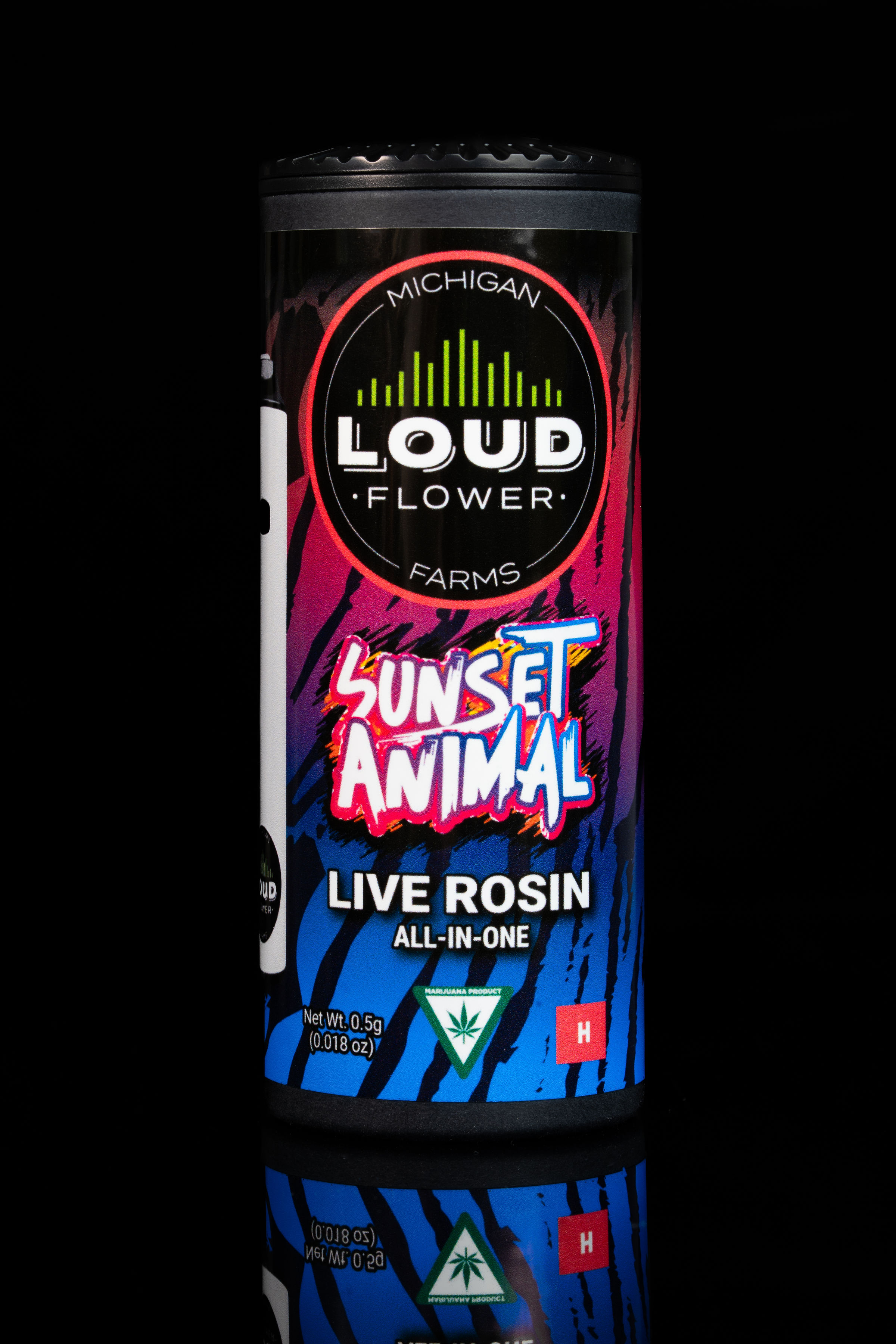 Photograph of product: MI Loud 5x0. Pre Roll Pack | Sunset Animal - Oui'd - 2.5g