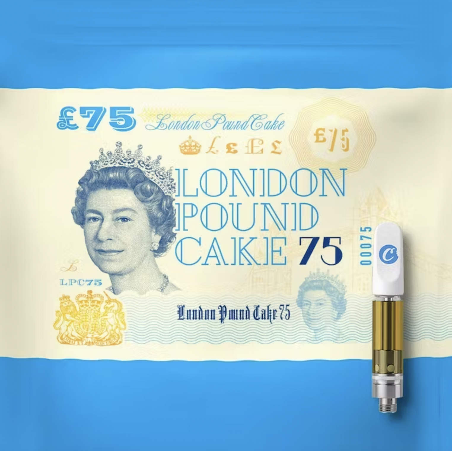Photograph of product: London Pound Cake 75 | Vape Cart