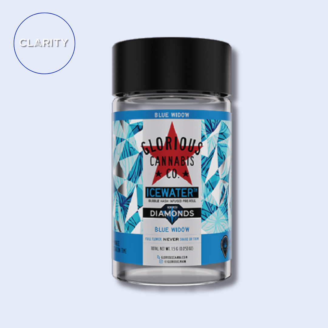 Photograph of product: Glorious Bubble au chocolat Infused Preroll 3pk | Blue Widow