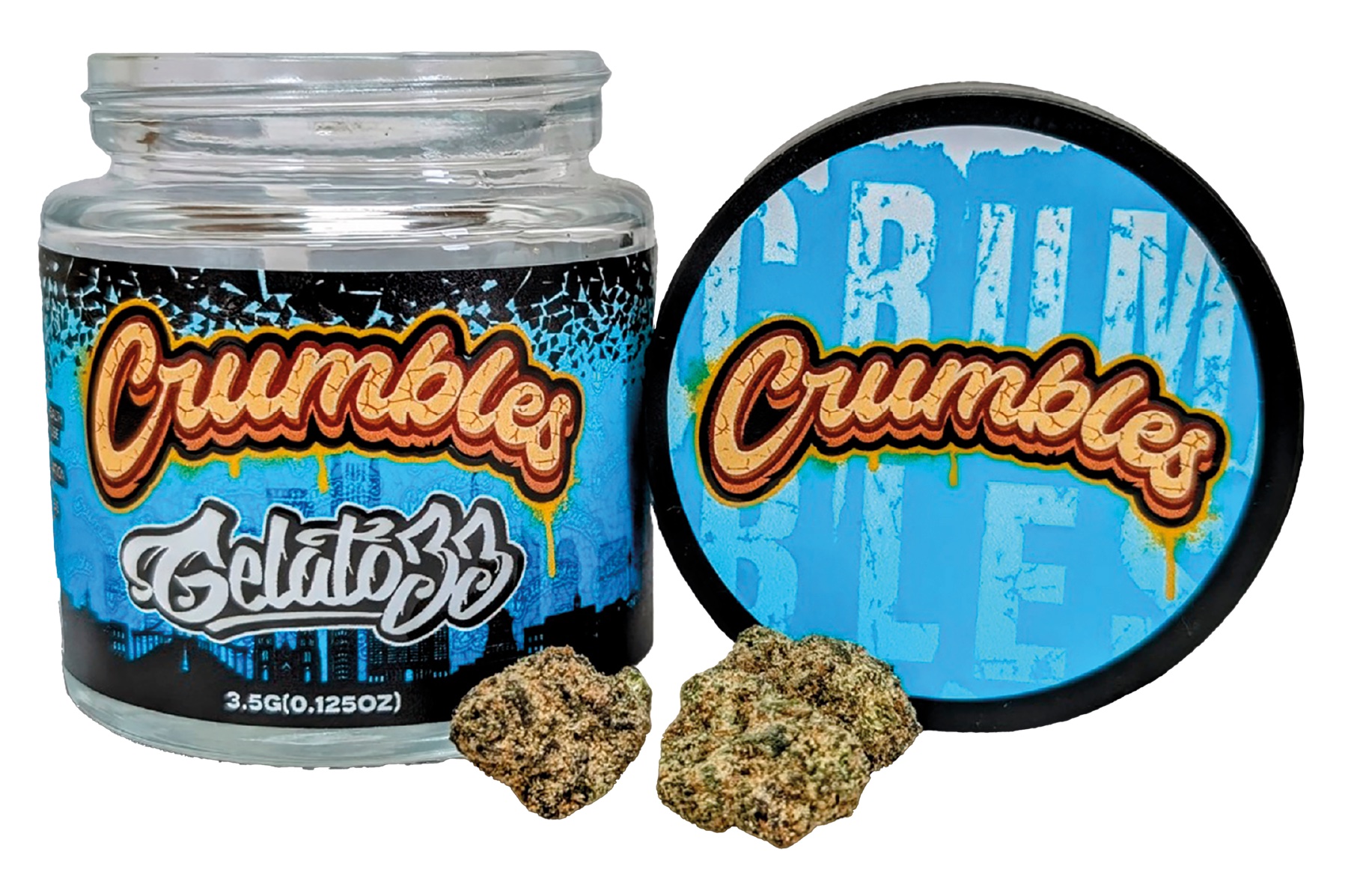 Photograph of product: CRUMBLES / GELATO 33 / HYBRID / FLOWER - 3.5g