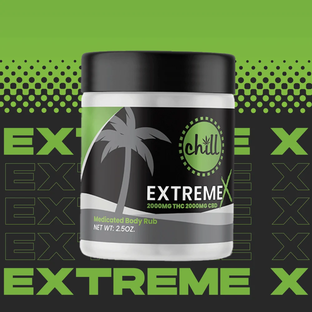 Photograph of product: Chill Medicated - Body Rub EXTREME X - 2000mg TH-oui : 2000mg CBD
