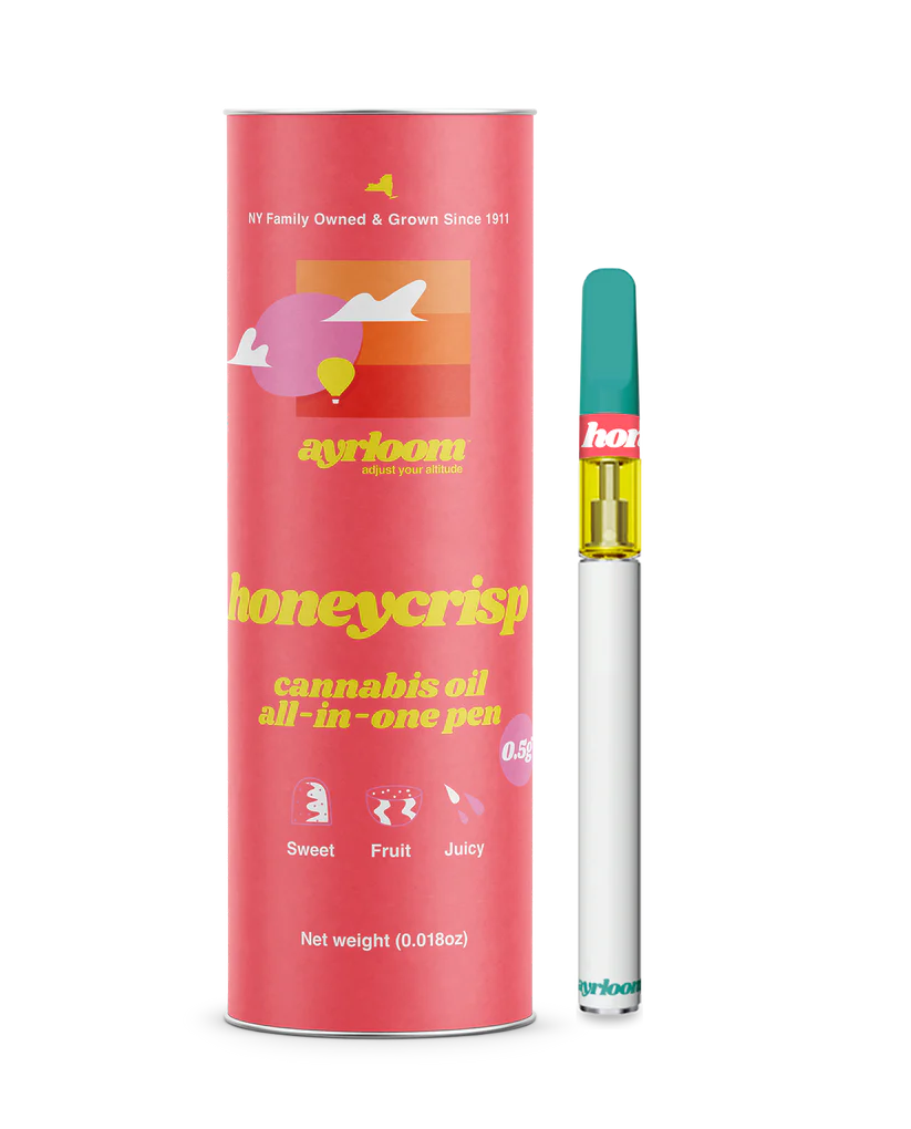 Photograph of product: Ayrloom - Vape AIO Pen (0.5g) - Honey Crisp