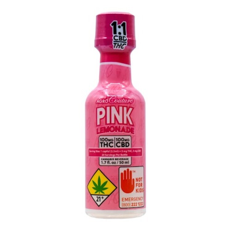 Photograph of product: CBD 1:1 Pink Lemonade 200mg Shot (Agro Couture)