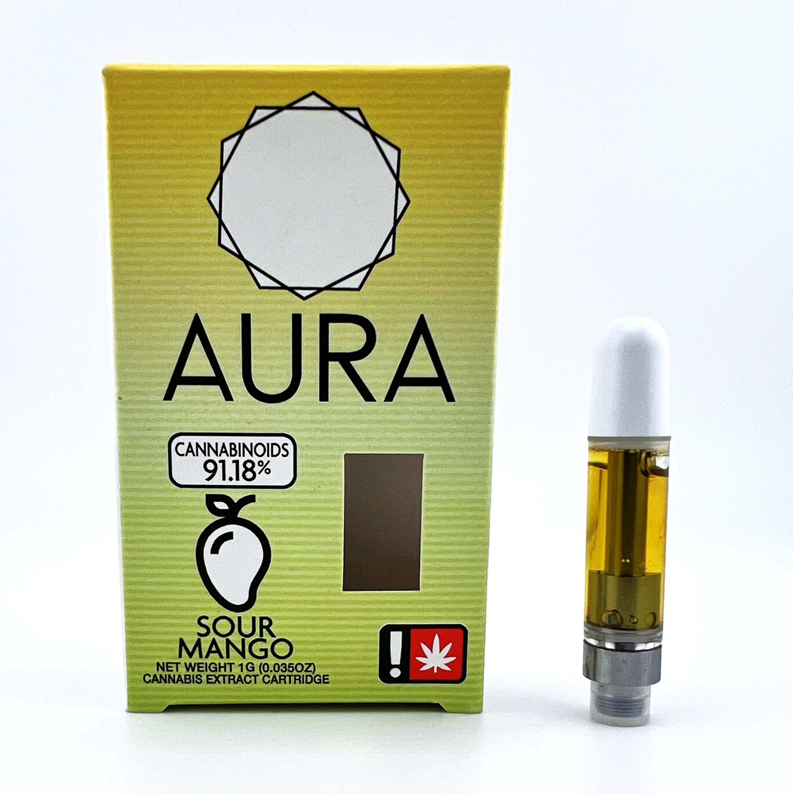 Photograph of product: Aura 1g Cart | Sour Mango