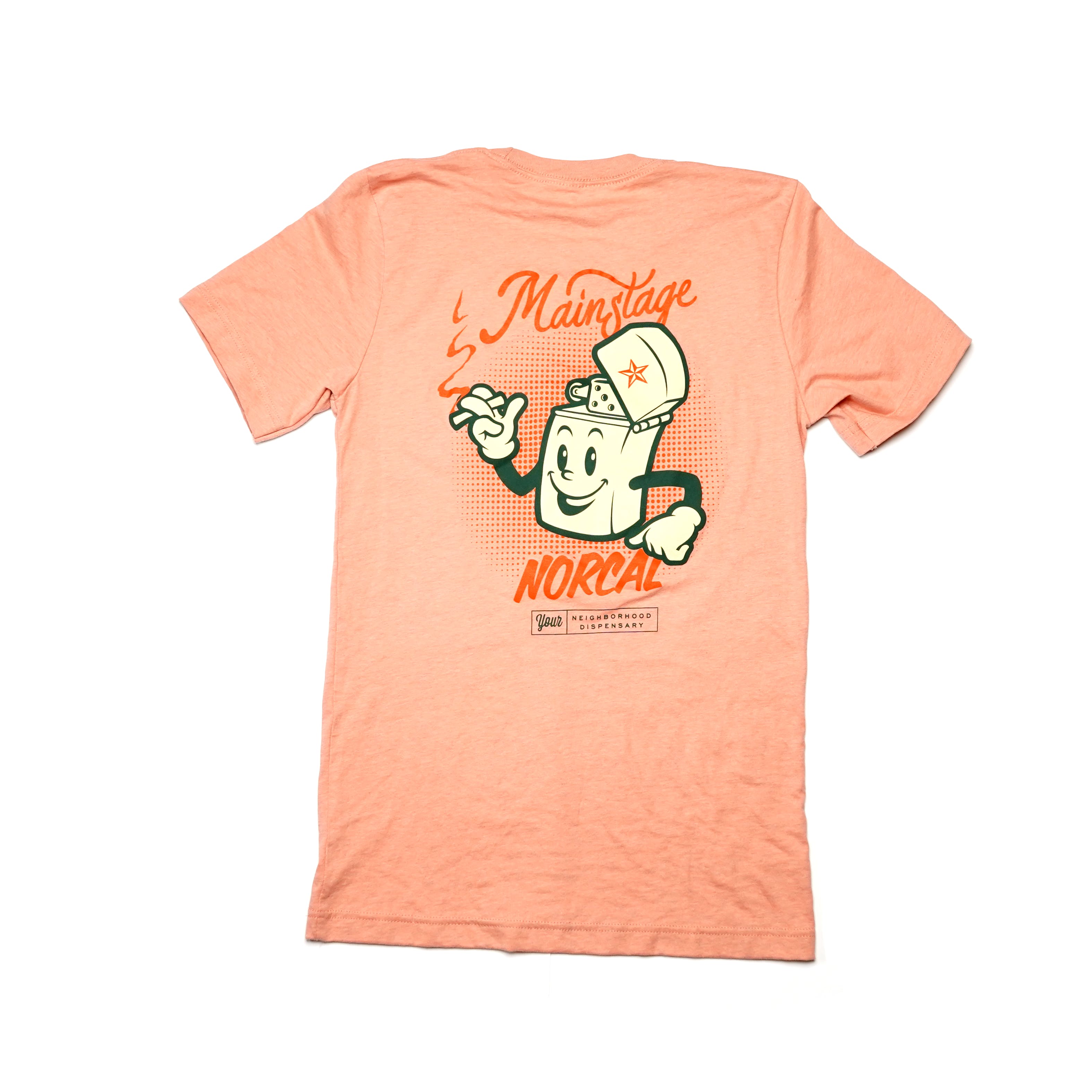 Photograph of product: MAINSTAGE - SALMON ZIPPO LIGHTER TEE