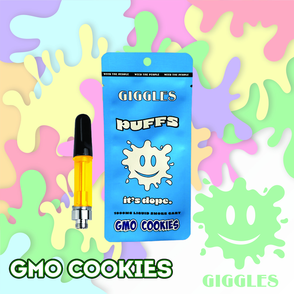 Photograph of product: Giggles Puffs | GMO Cookies | Cart | 1g