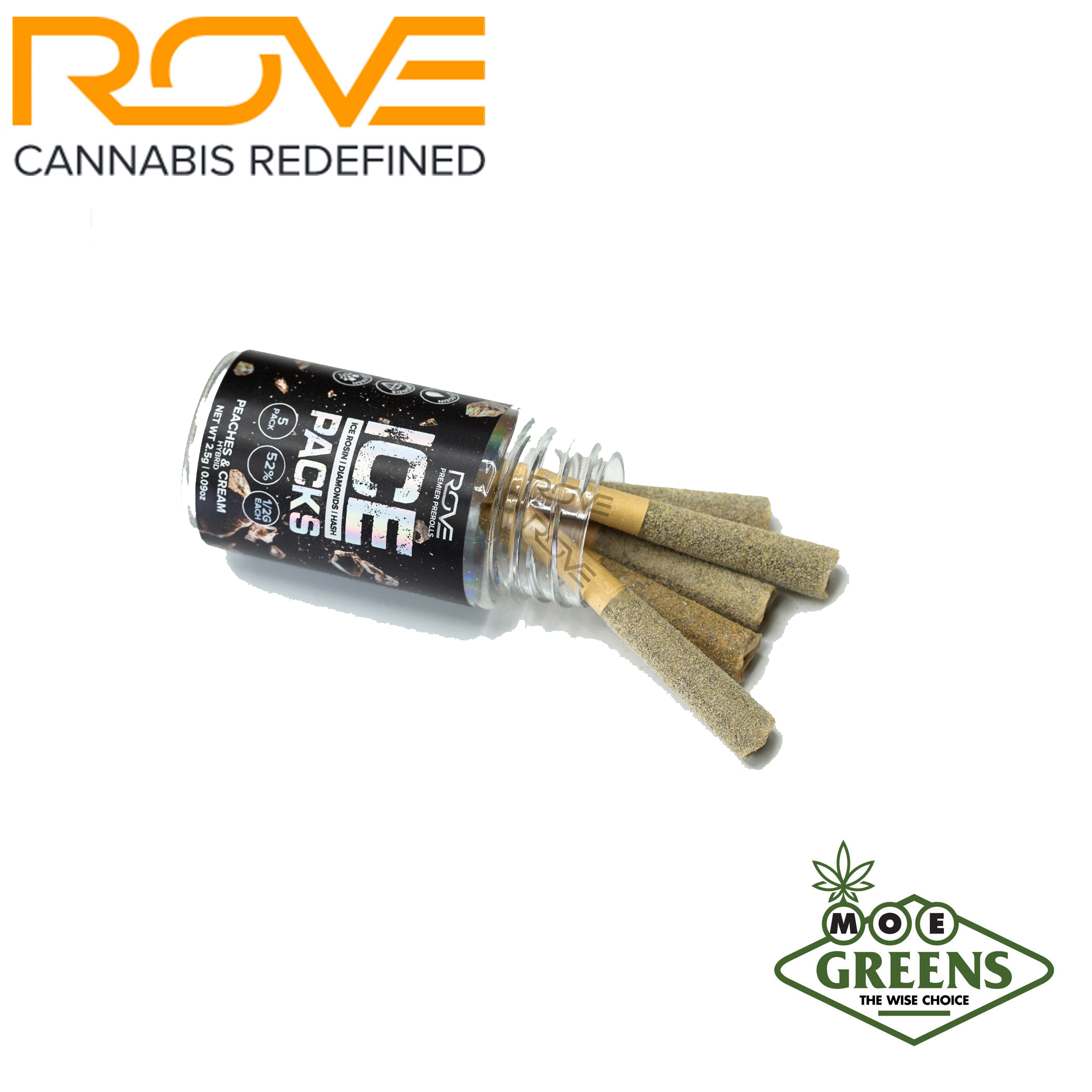 Photograph of product: GRAPE STOMPER ICE PACKS 5PK [INFUSED W/ ICE ROSIN, DIAMONDS, & ICE au chocolat]