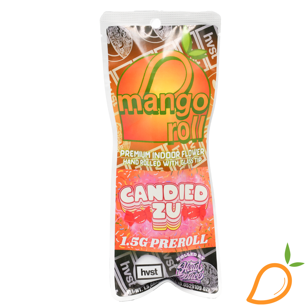 Photograph of product: 1.5g Candied Zu Mango Roll HeadSpace