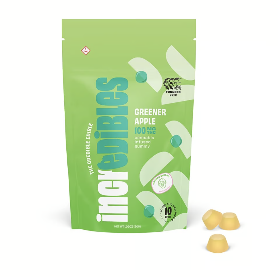 Photograph of product: Incredibles | Greener Apple | 4pk/100mg