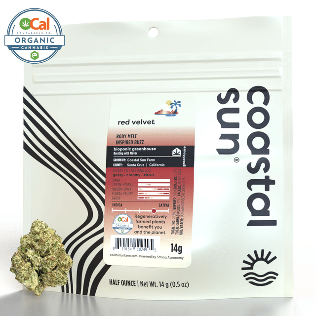 Photograph of product: Red Velvet - OCal Greenhouse Flower 14g - 