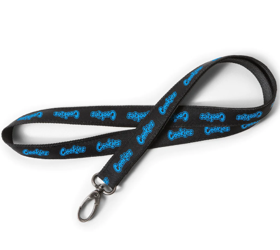 Photograph of product: Cookies - Original Mint 18" Large - Lanyard - Black/Cookies Blue